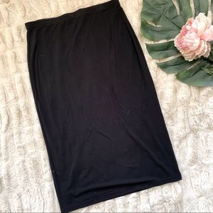 Vintage Express Stretch Midi Pencil Skirt Large